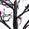 4ft. Pre-Lit Artificial Halloween Spider Twig Tree with 48 Purple LED Lights